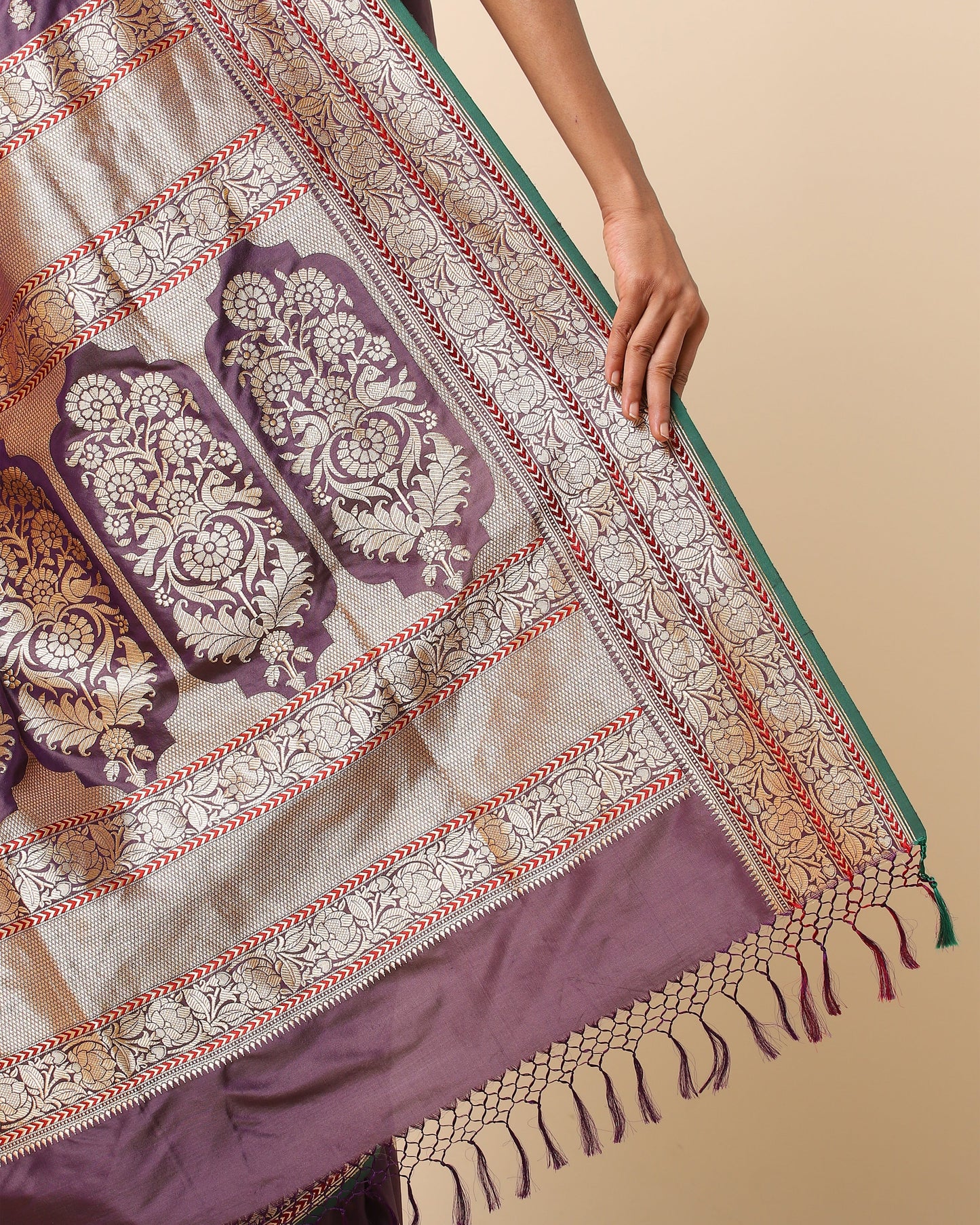 Bagh Kadwa Silk Saree