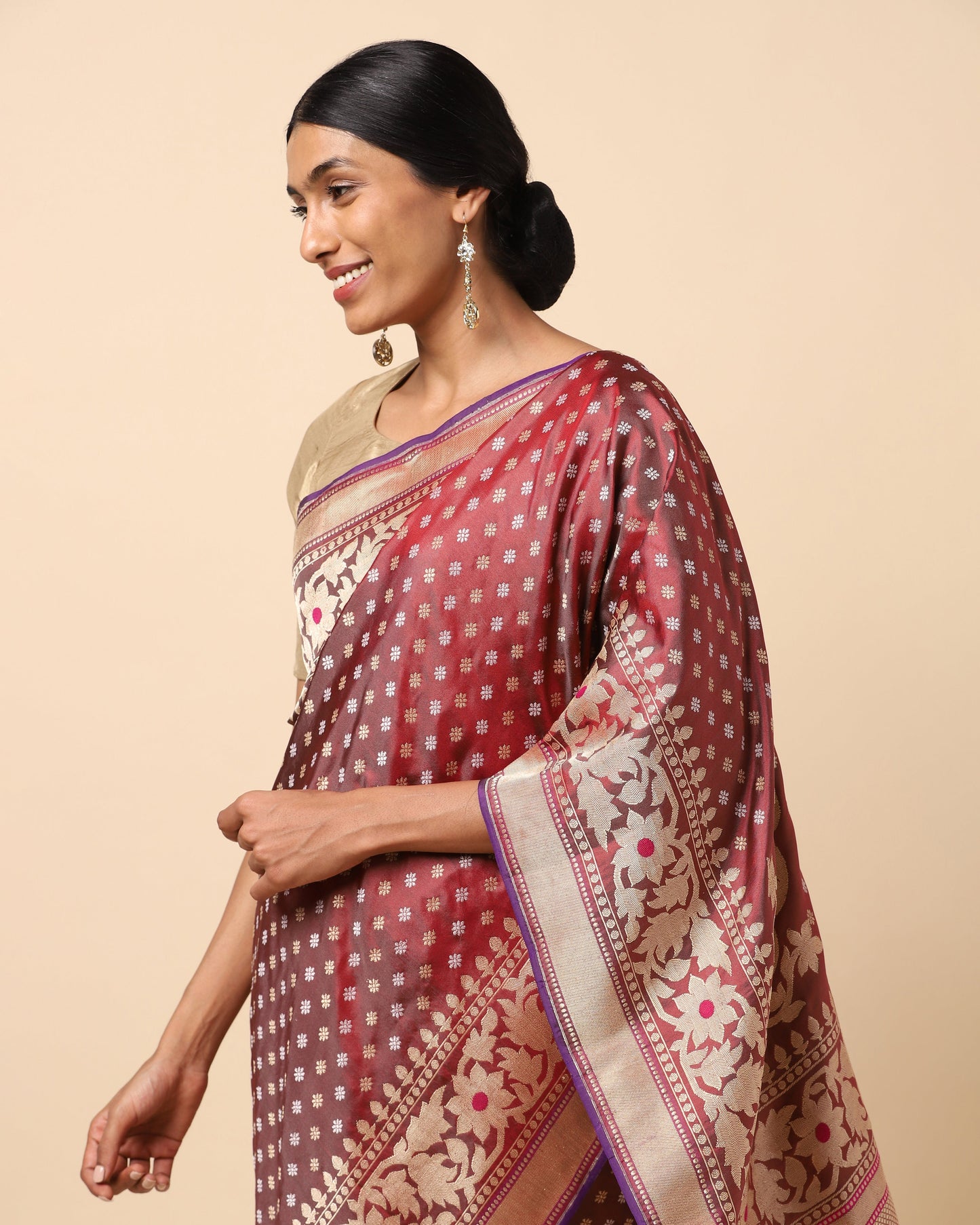 Sananda Jamdani Silk Saree