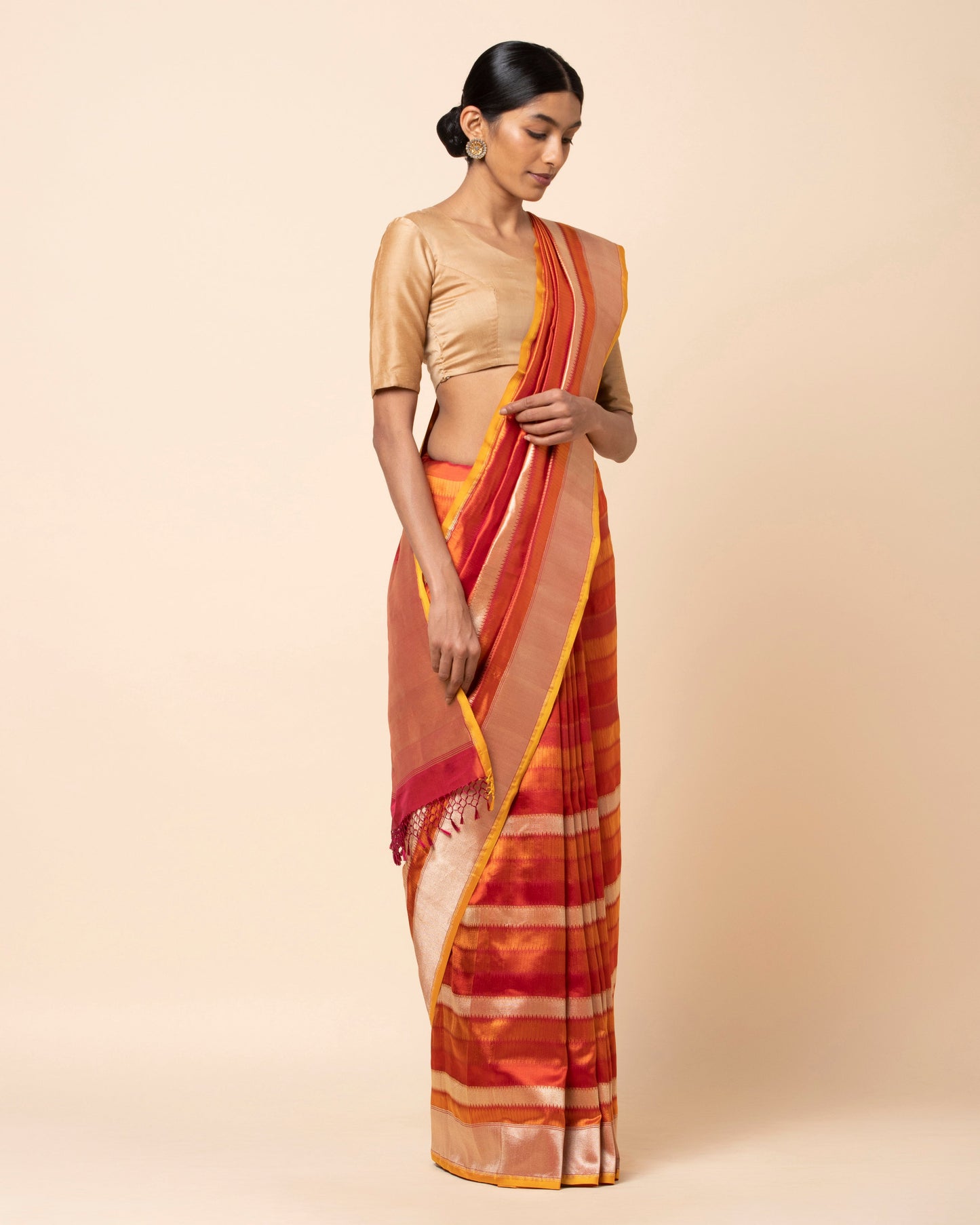 Aurelia Kadwa Silk Saree
