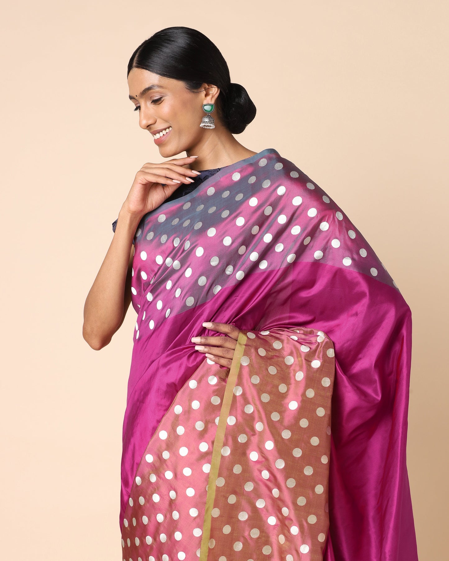Ashni Cutwork Silk Saree