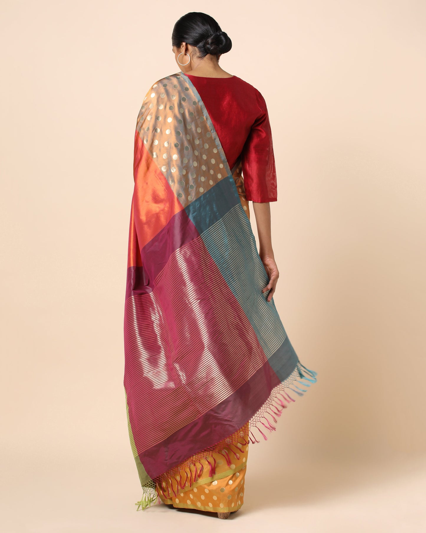 Ashni Cutwork Silk Saree