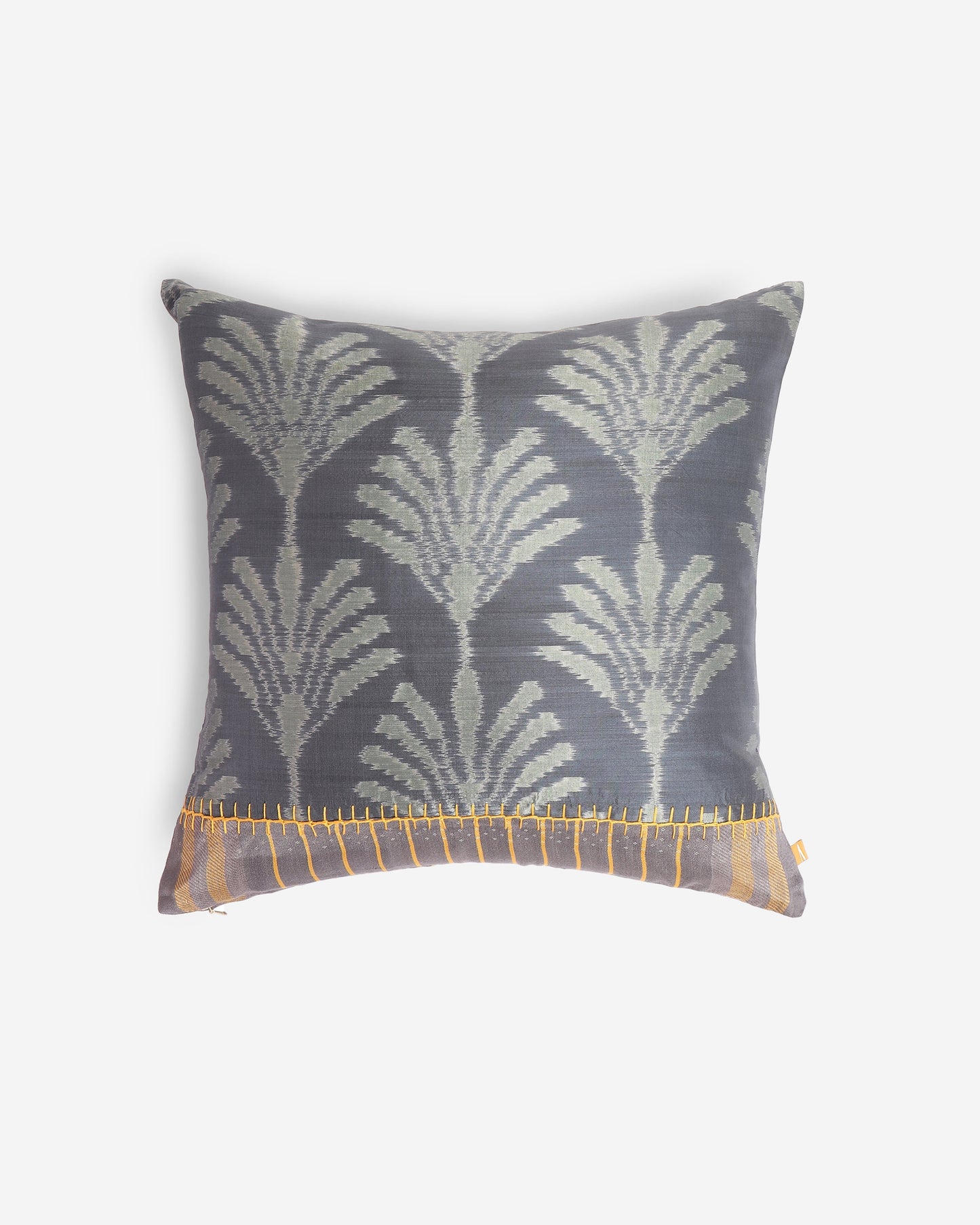 Vasu Weft Ikat Cotton Silk Cushion Cover