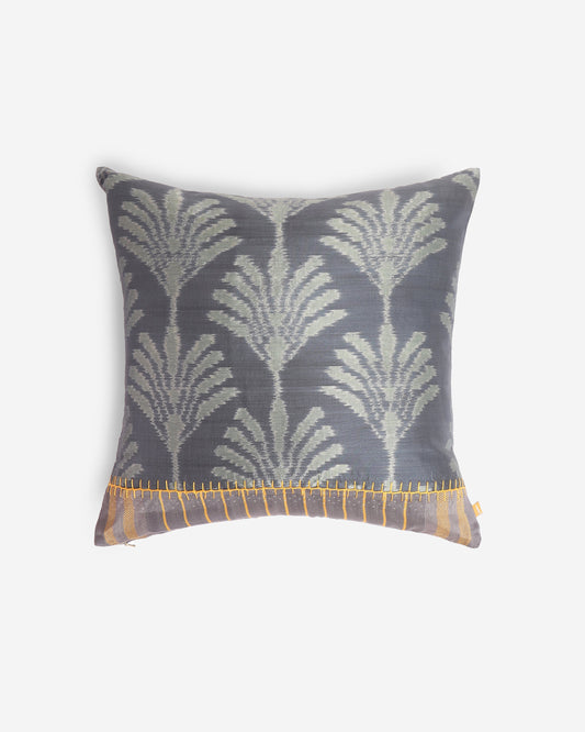 Vasu Weft Ikat Cotton Silk Cushion Cover