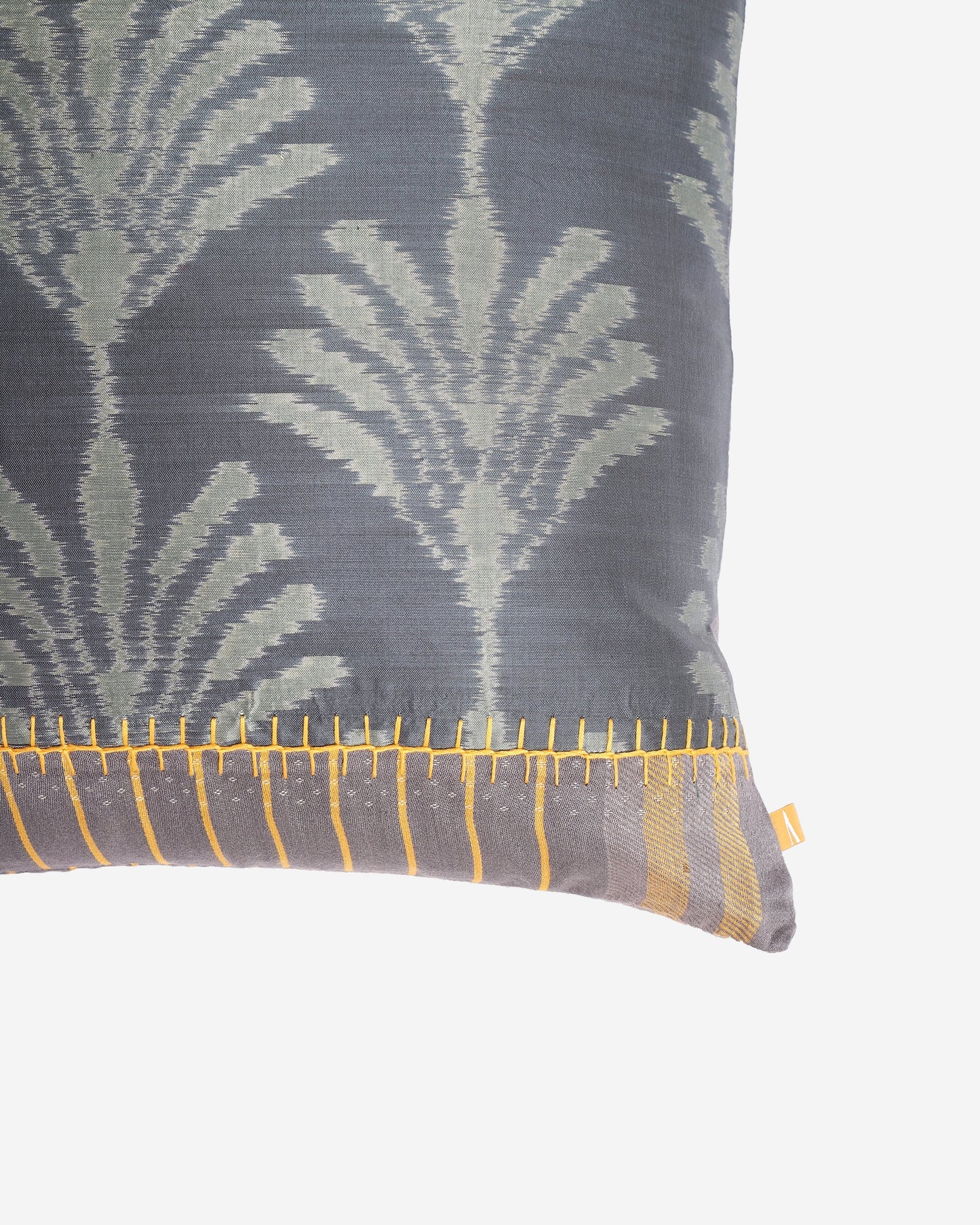 Vasu Weft Ikat Cotton Silk Cushion Cover