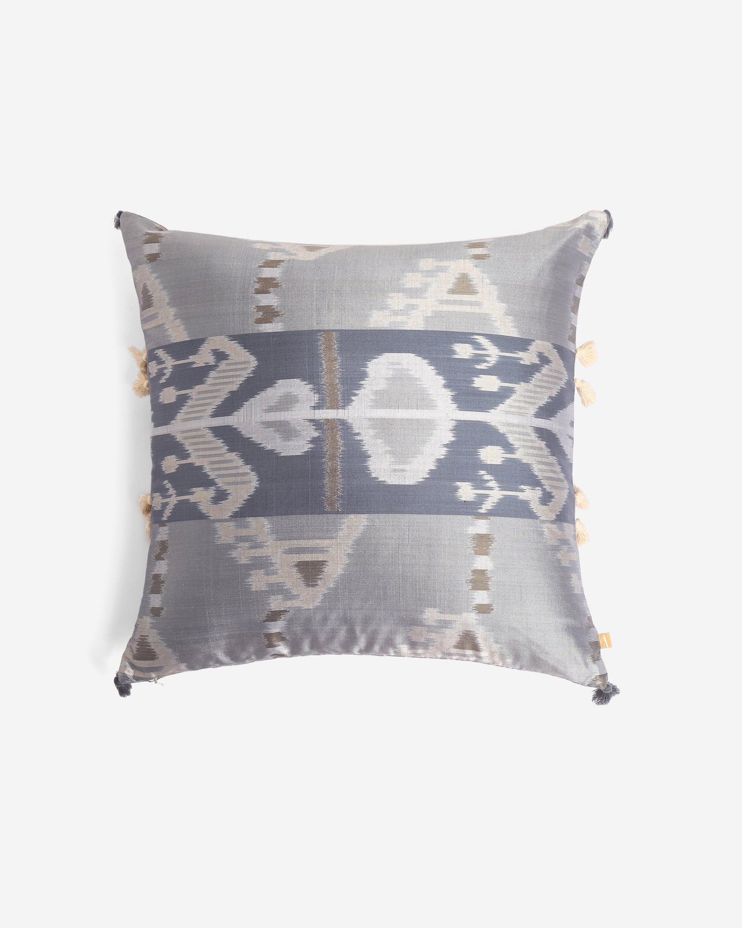 Sefa Weft Ikat Cotton Silk Cushion Cover