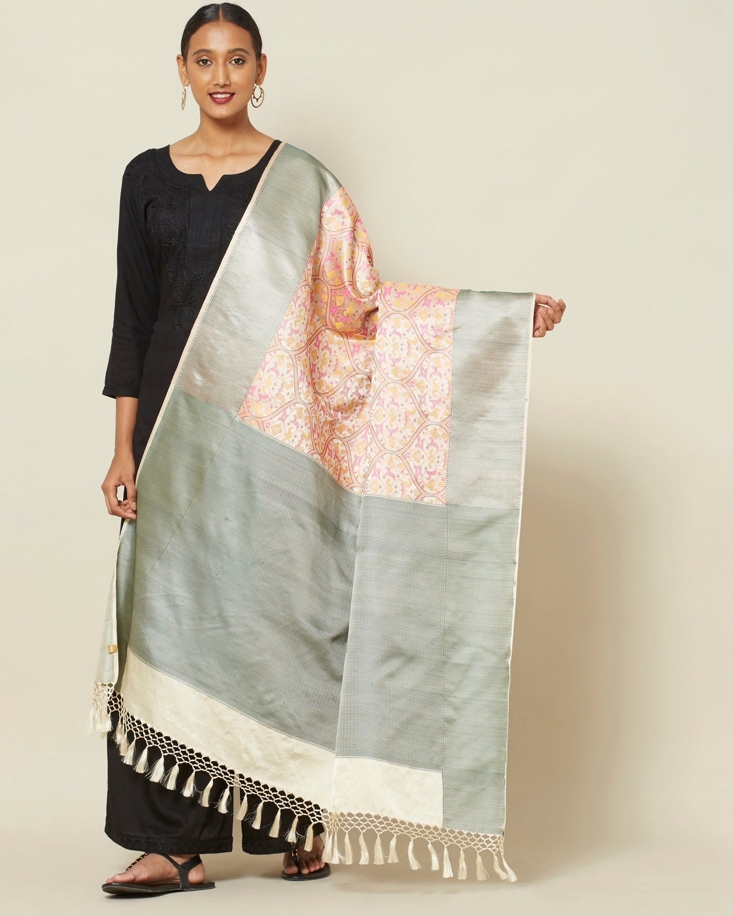 Bhagirathi Tanchoi Silk Dupatta