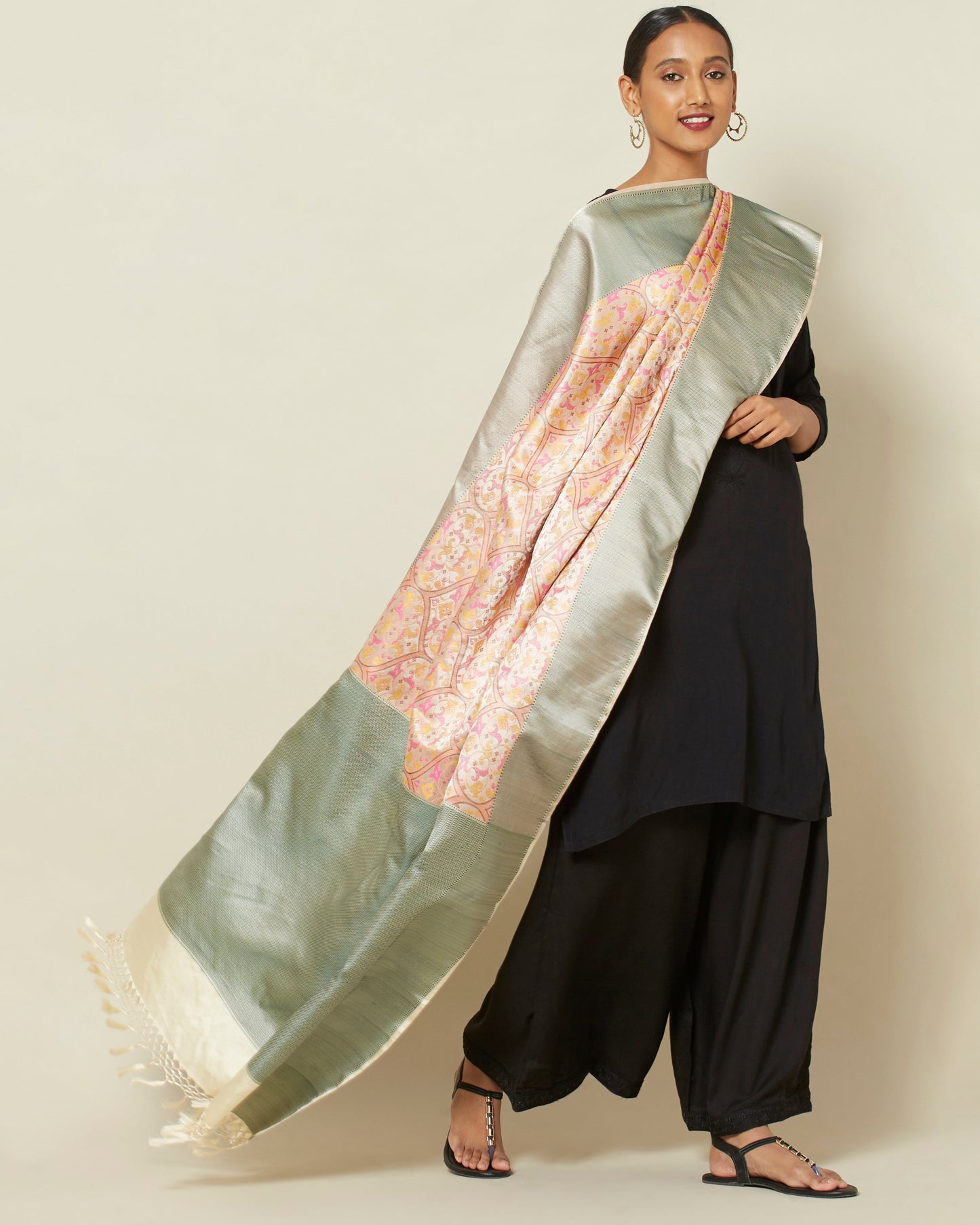 Bhagirathi Tanchoi Silk Dupatta