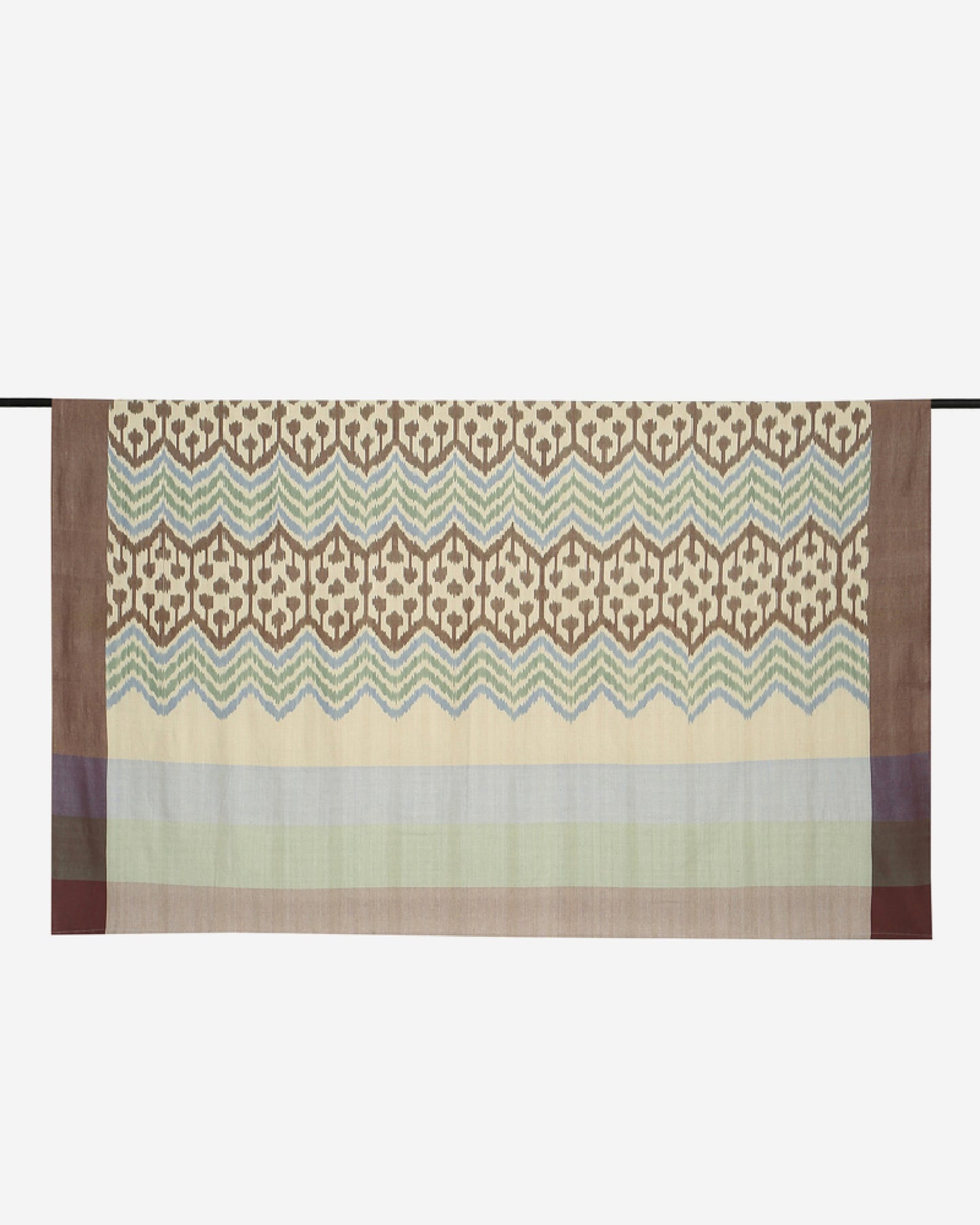 Zandra Warp Ikat Cotton Bed Cover
