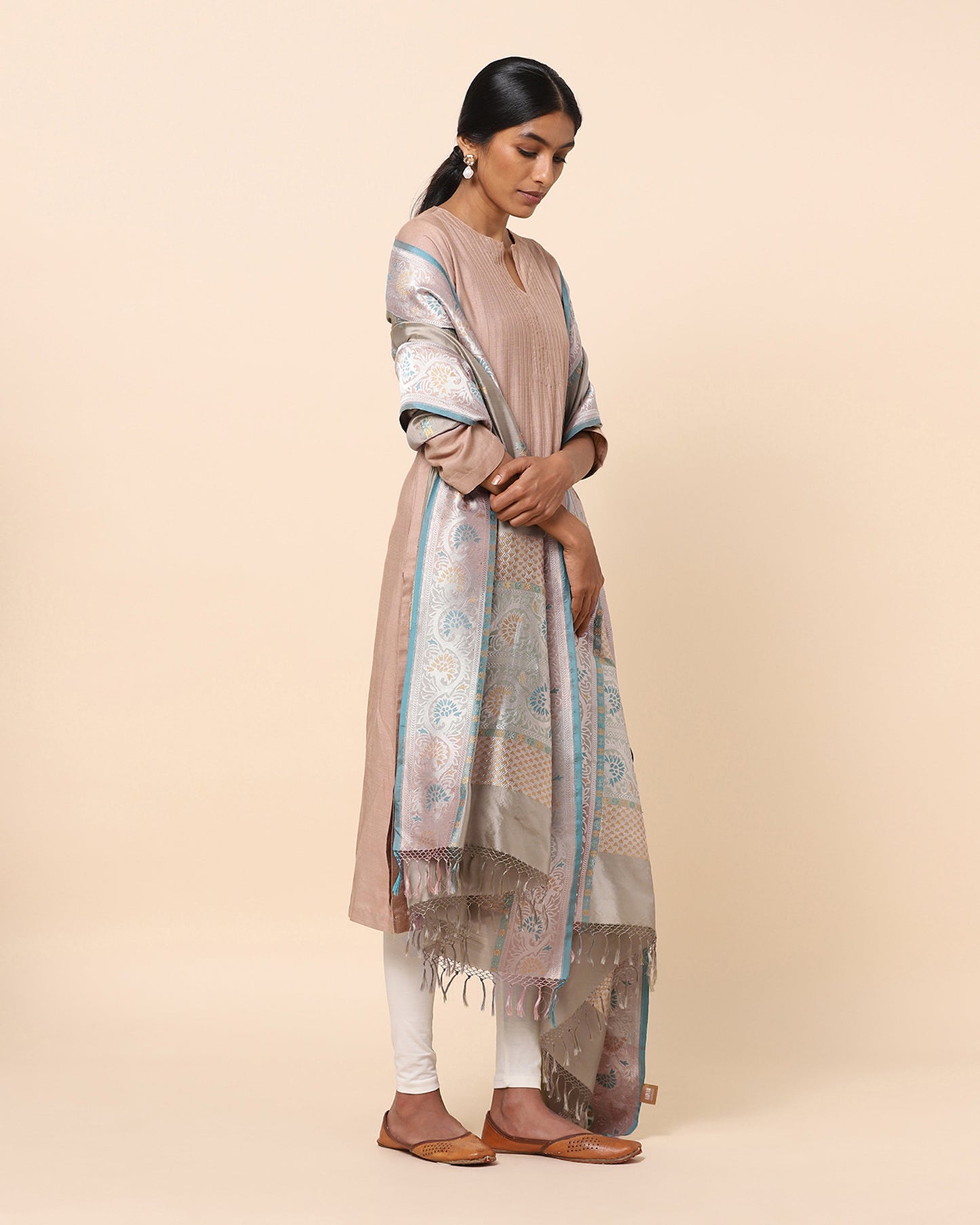Tillotama Kadwa Silk Dupatta