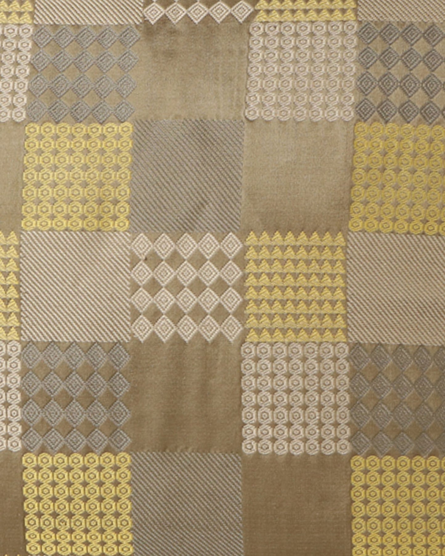 Cube Satin Brocade Silk Cotton Cushion Cover