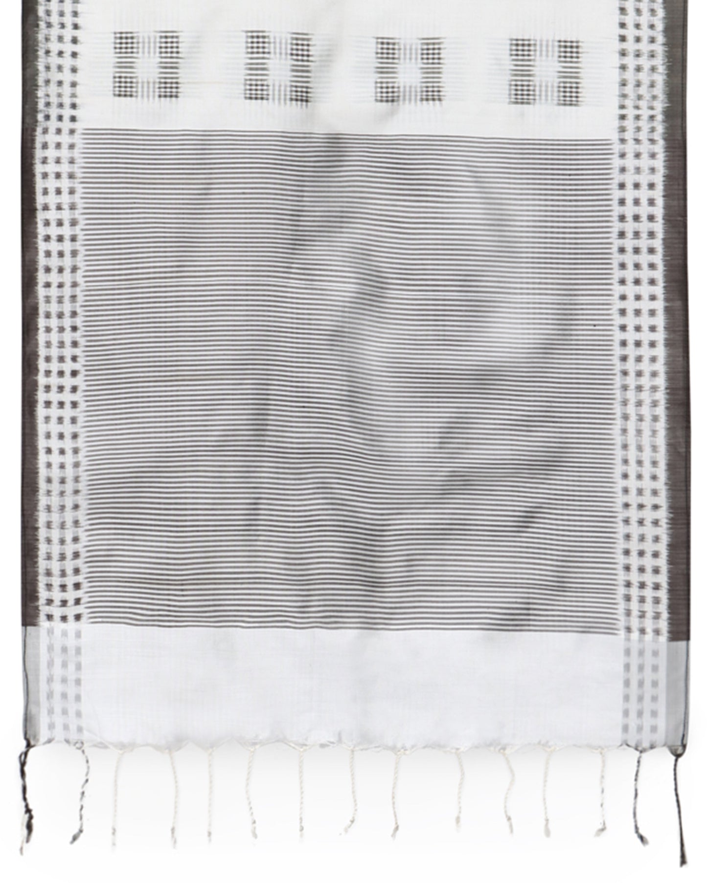 Crossed Double Ikat Silk Stole