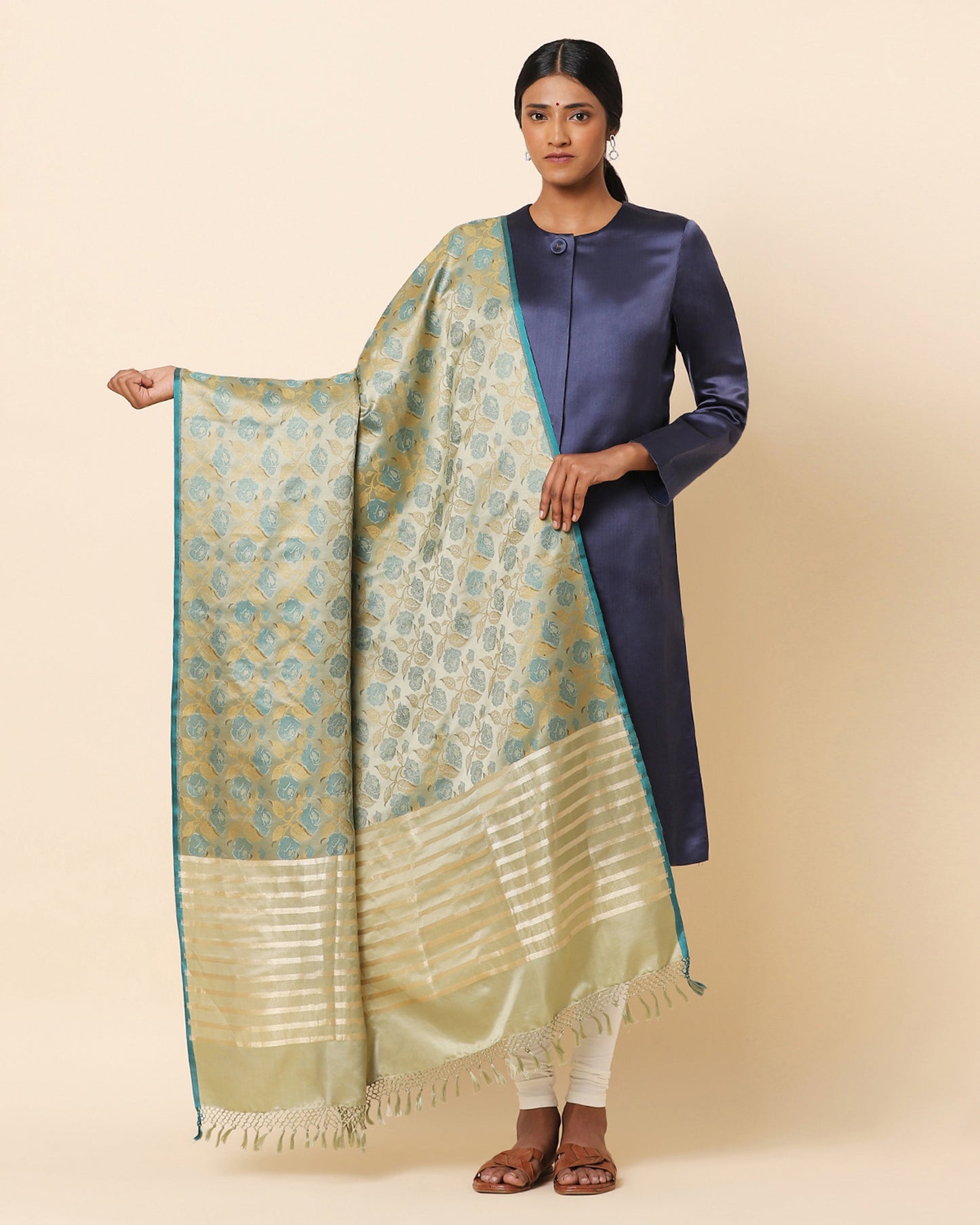 Ahil Tanchoi Silk Dupatta