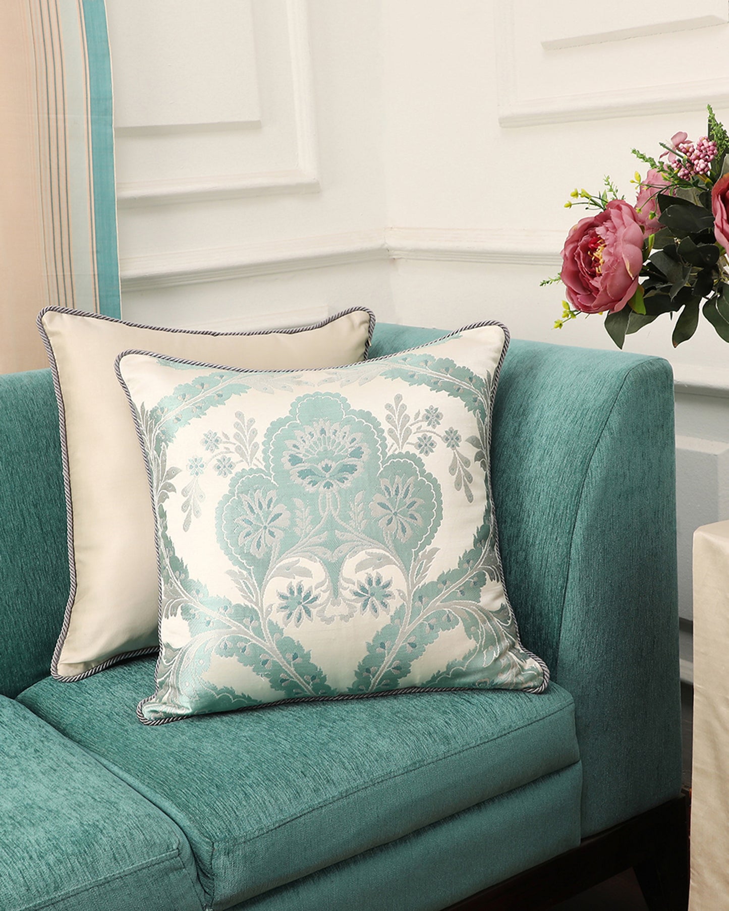 Amala Gyasar Silk Cushion Cover
