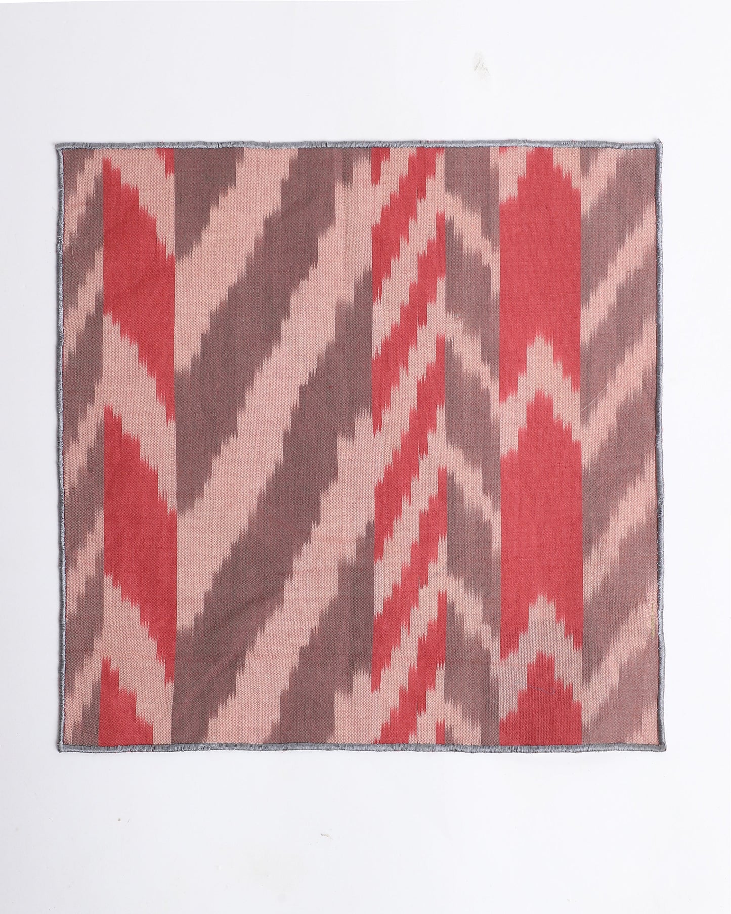 Theo Warp Ikat Cotton Pocket Square