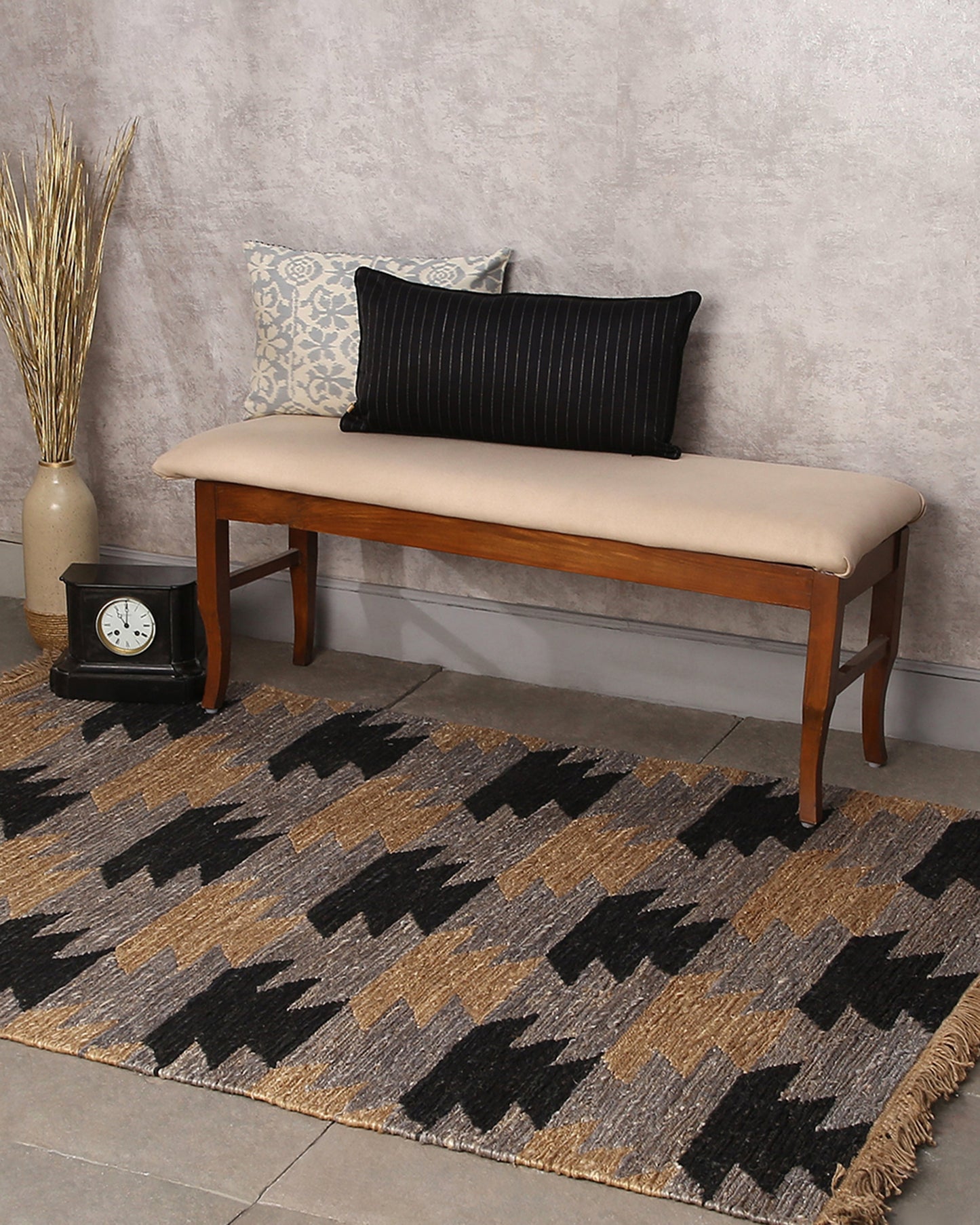 Samaira Weft Ikat Cotton Silk Cushion Cover