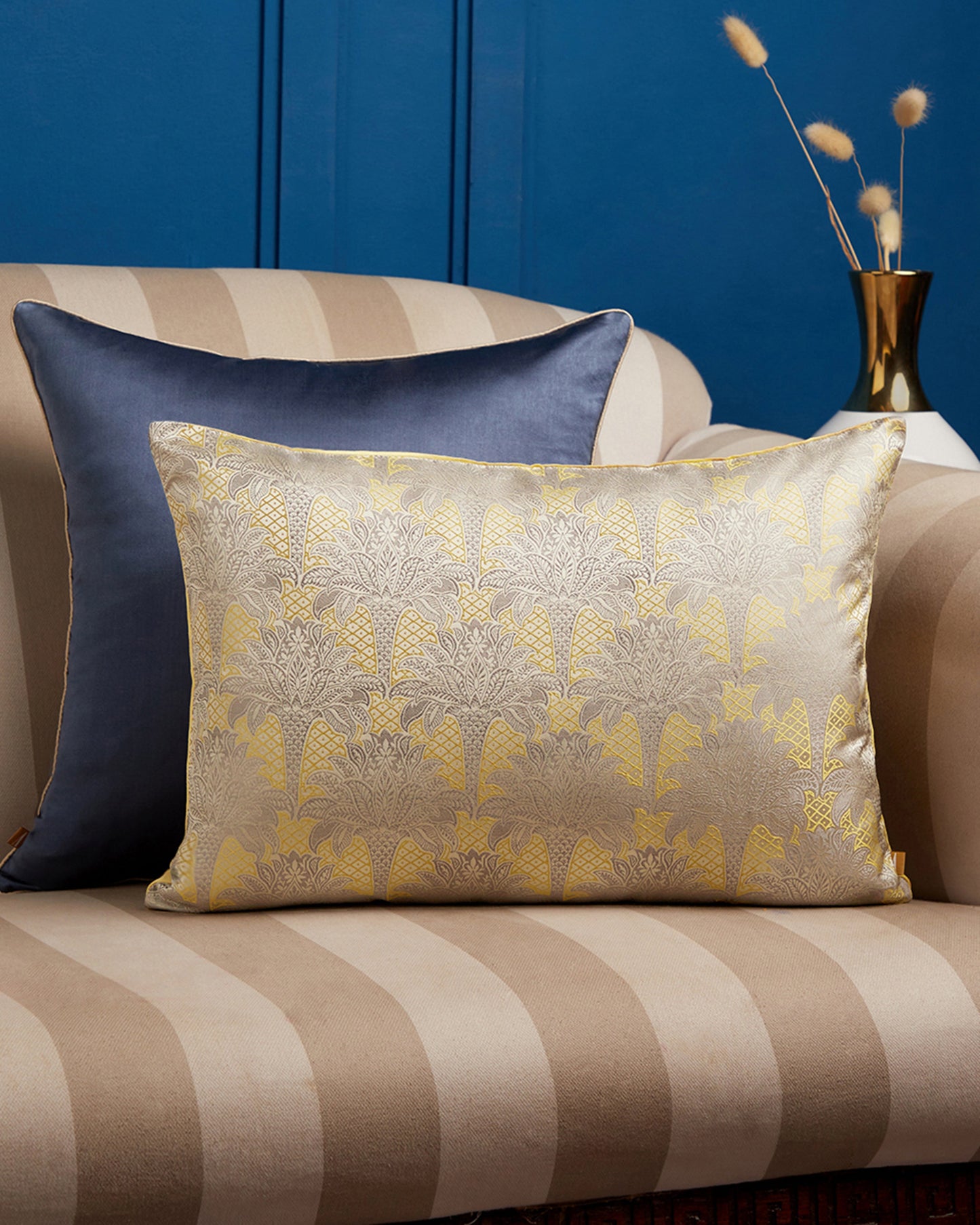 Deccan Tanchoi Silk Cushion Cover