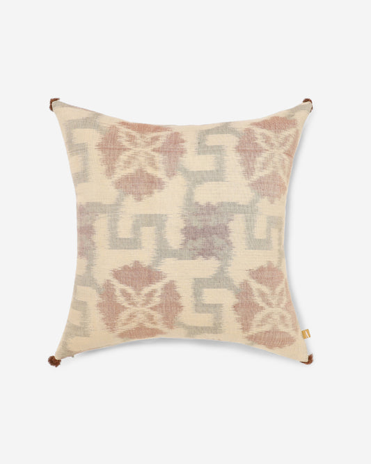 Delma Weft Ikat Cotton Silk Cushion Cover