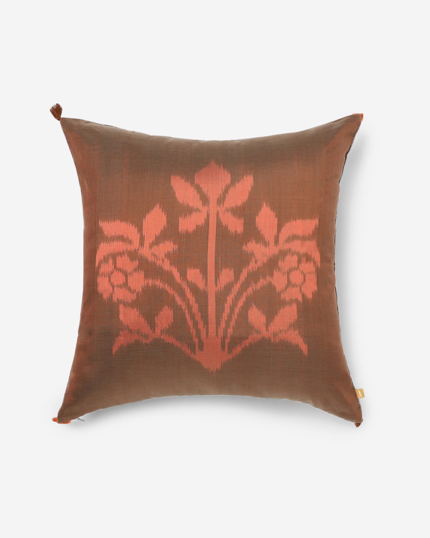 Vanessa Weft Ikat Cotton Silk Cushion Cover
