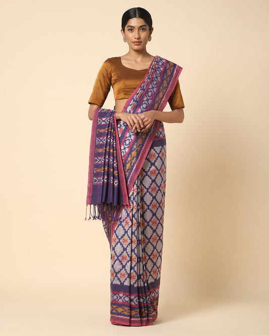 Vaishnavi Weft Ikat Cotton Silk Saree