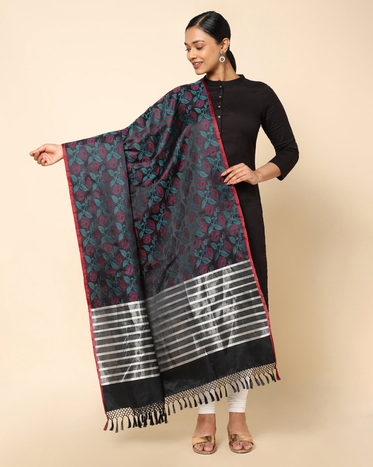 Ahil Tanchoi Silk Dupatta