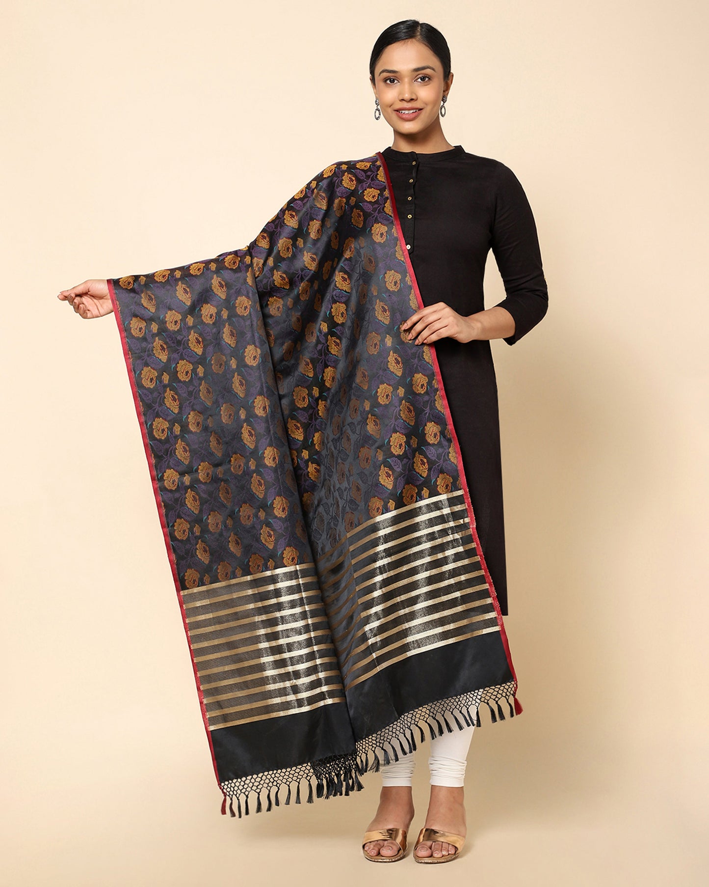 Ahil Tanchoi Silk Dupatta