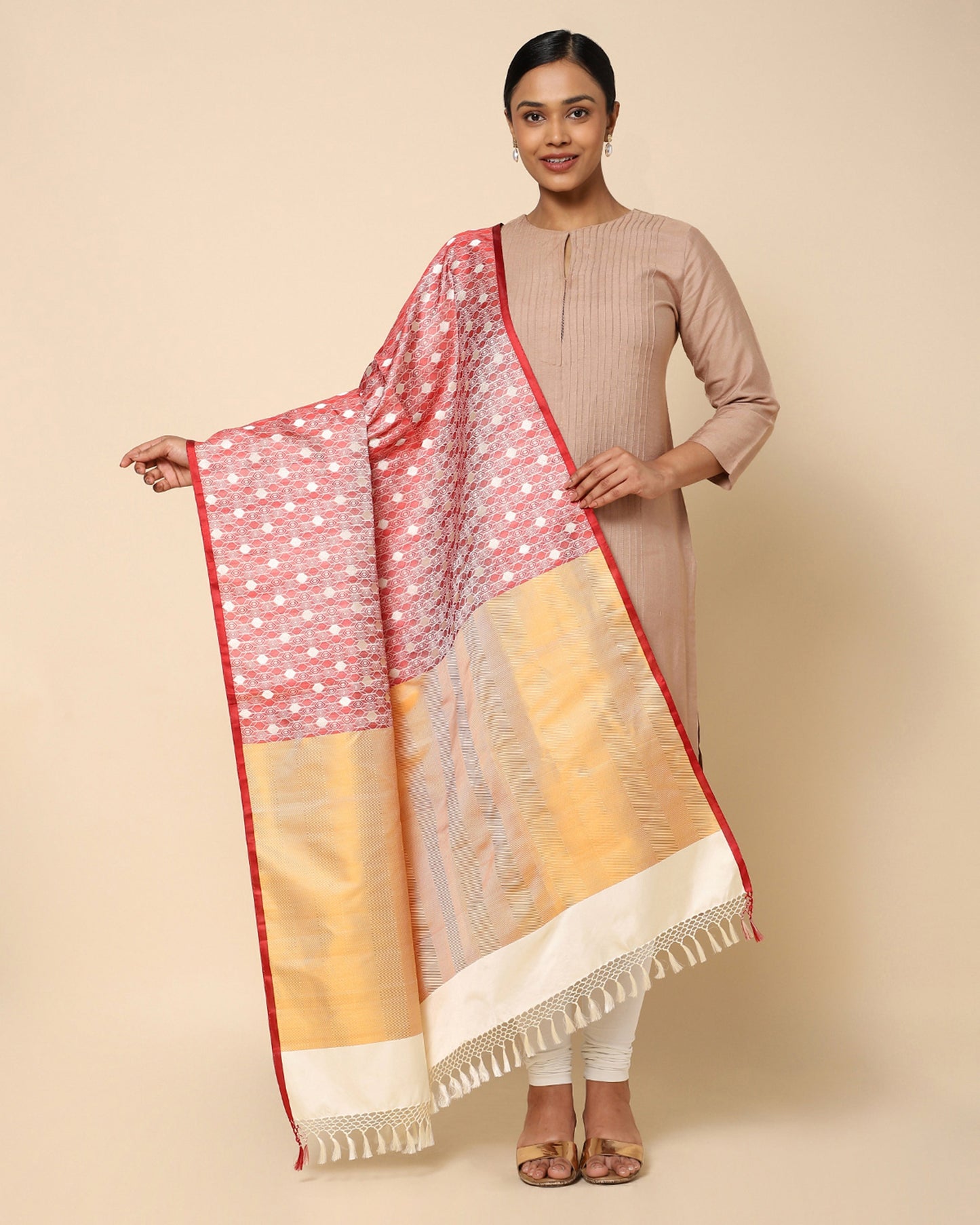 Geo Saga Tanchoi Silk Dupatta