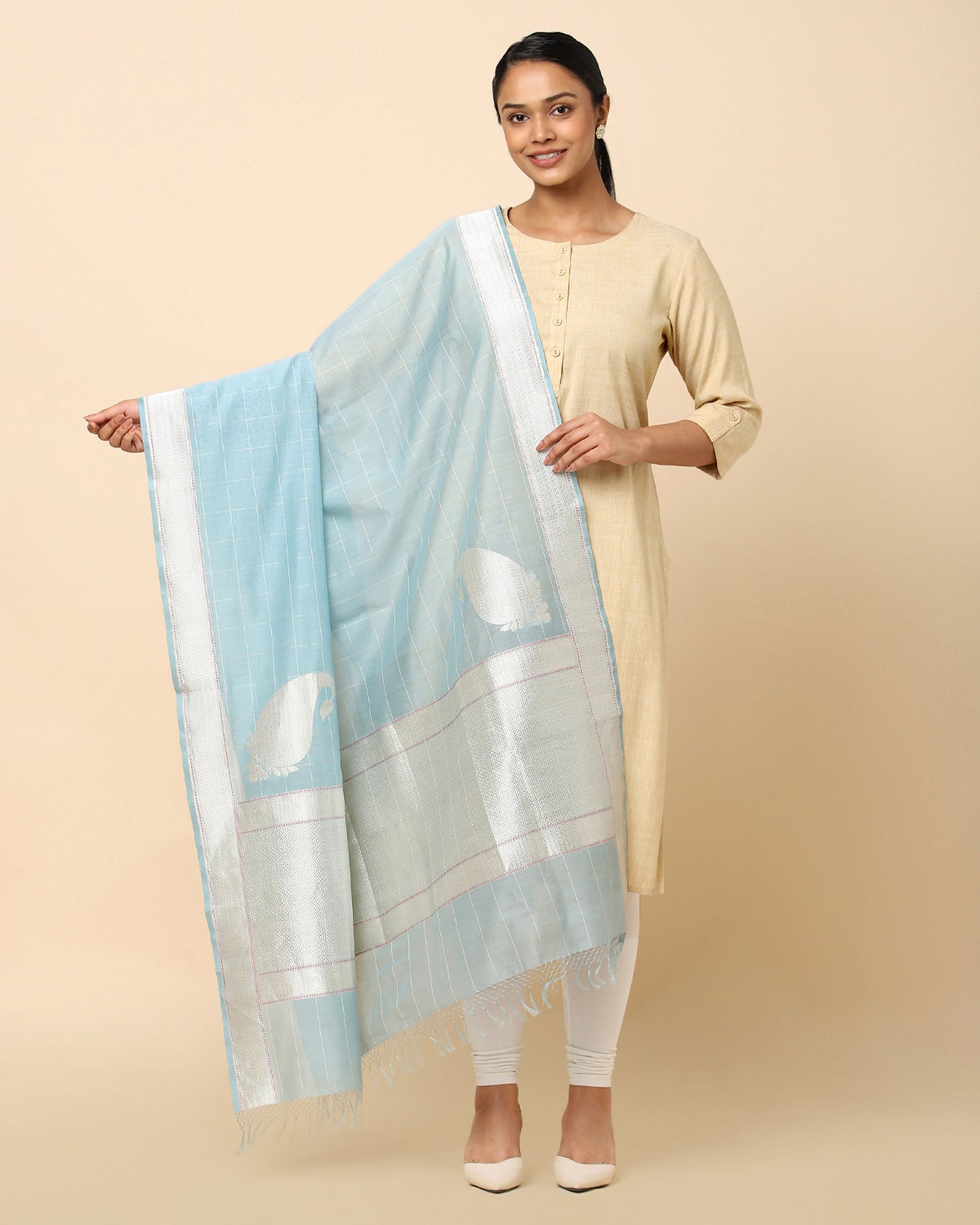 Gayatri Kadwa Silk Cotton Dupatta