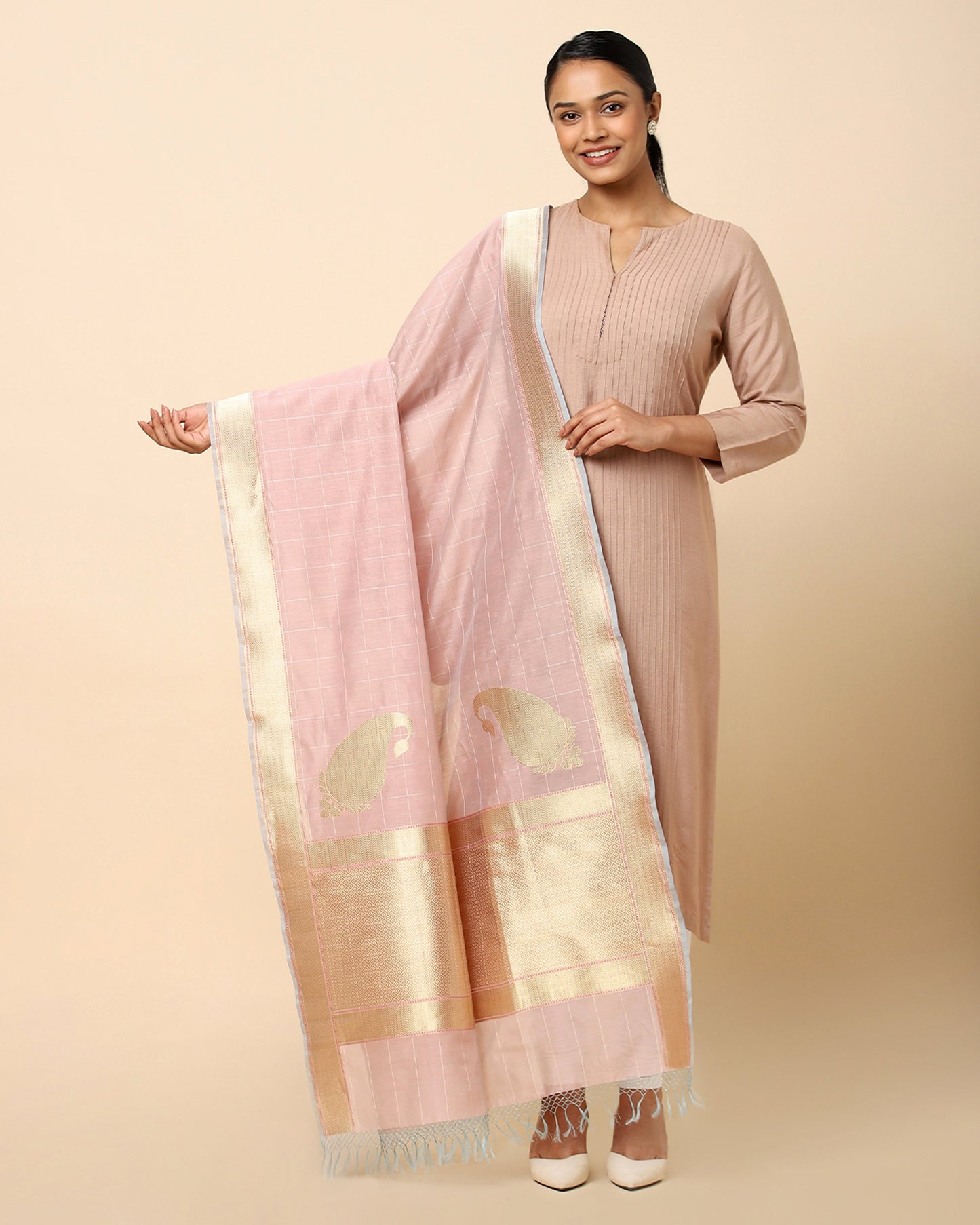 Gayatri Kadwa Silk Cotton Dupatta