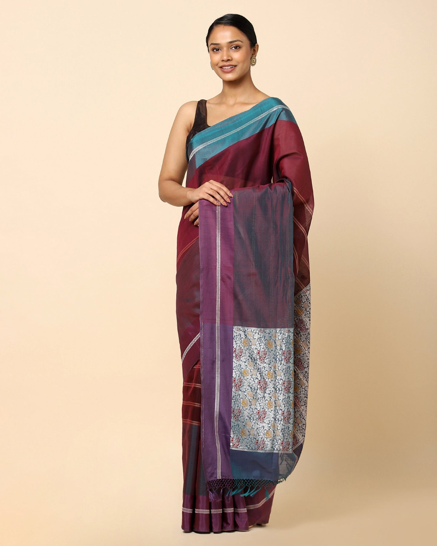 Tianna Powdi Silk Cotton Saree