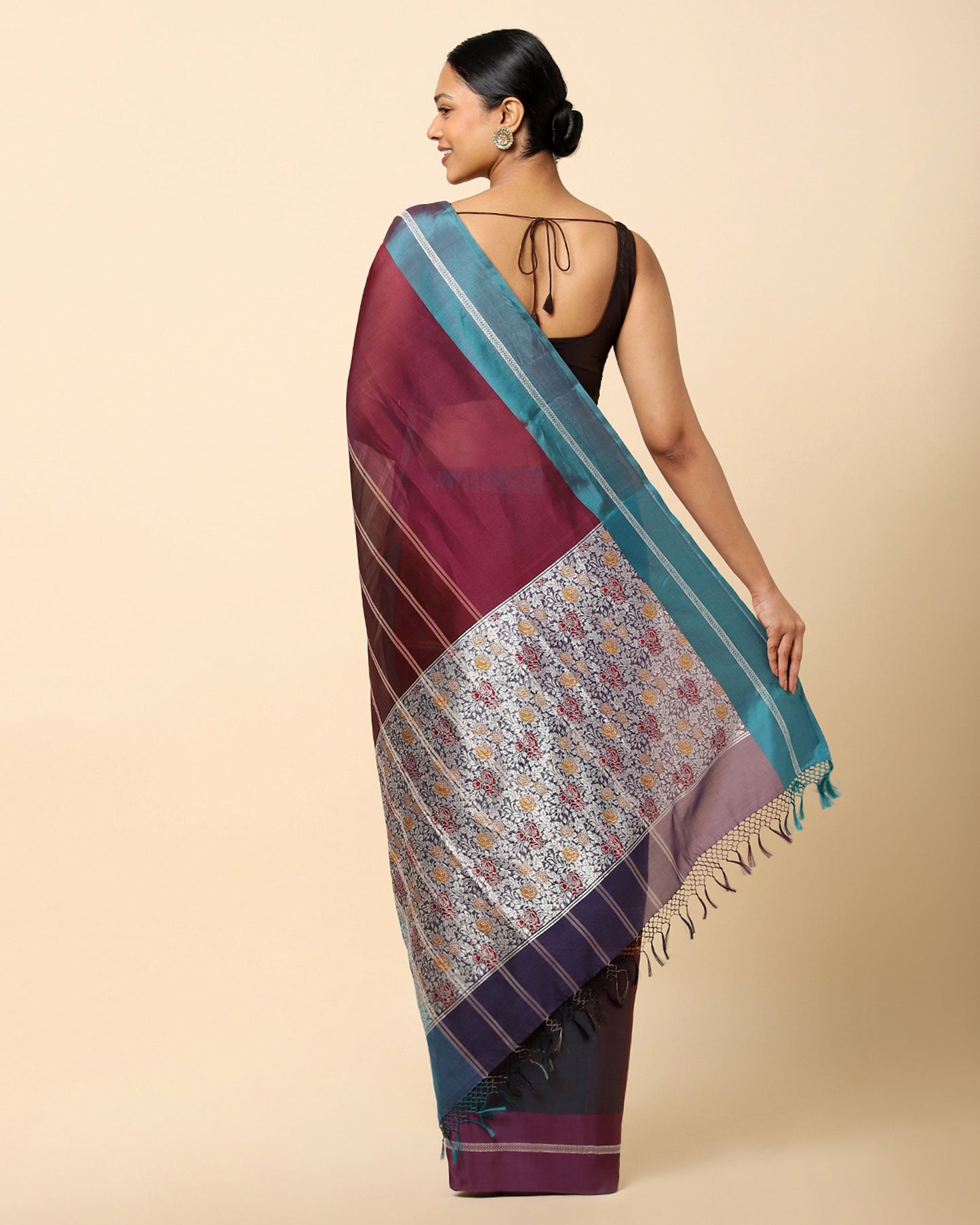 Tianna Powdi Silk Cotton Saree