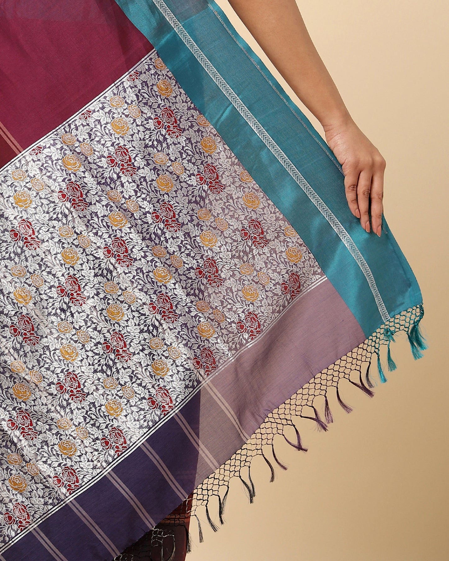 Tianna Powdi Silk Cotton Saree