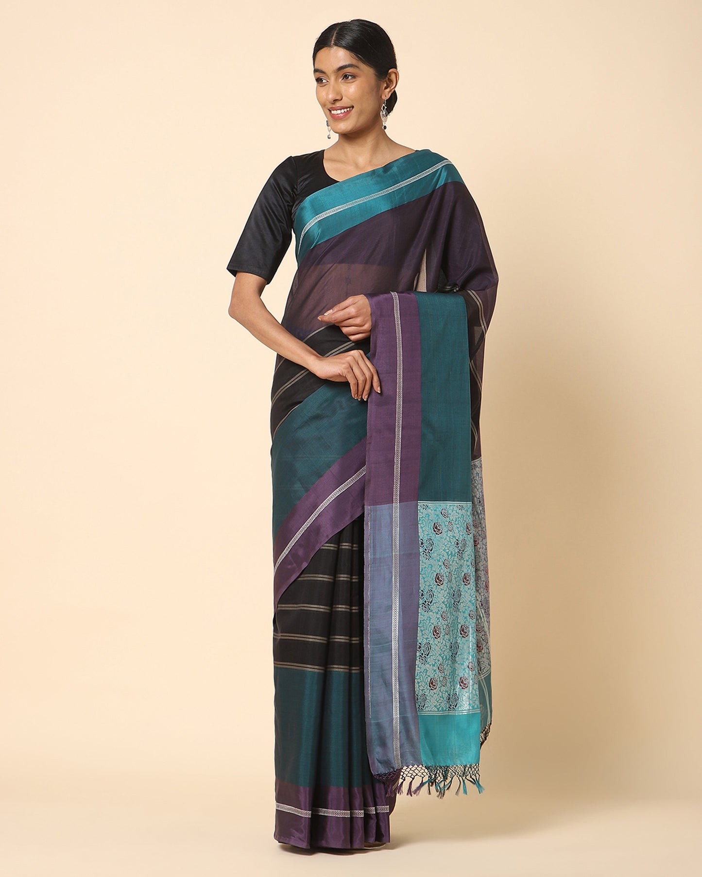 Tianna Powdi Silk Cotton Saree