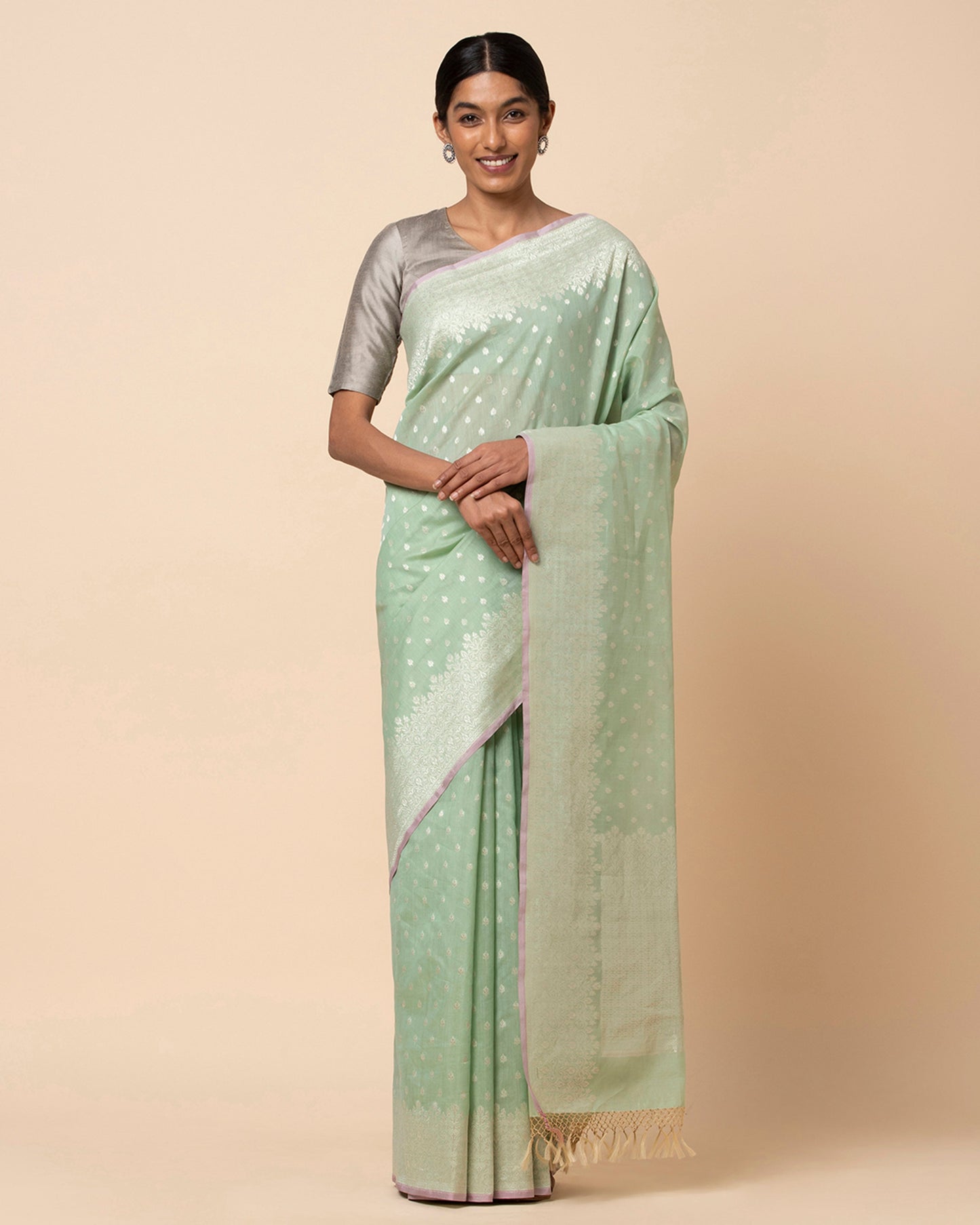 Swasti Cutwork Silk Cotton Saree