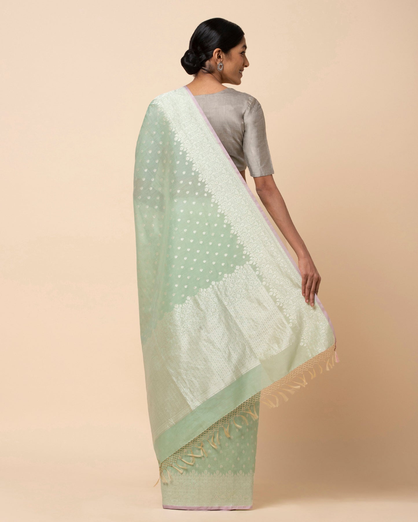Swasti Cutwork Silk Cotton Saree