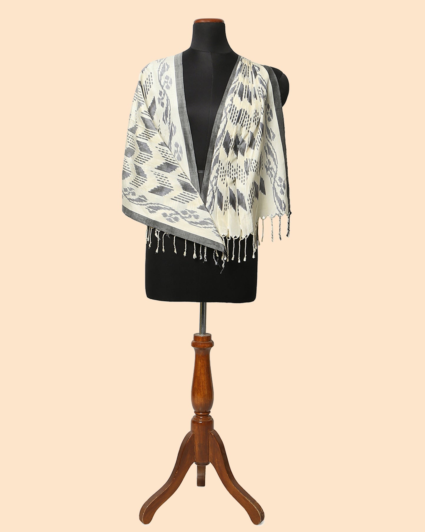 Nirja Warp Ikat Silk Cotton Stole
