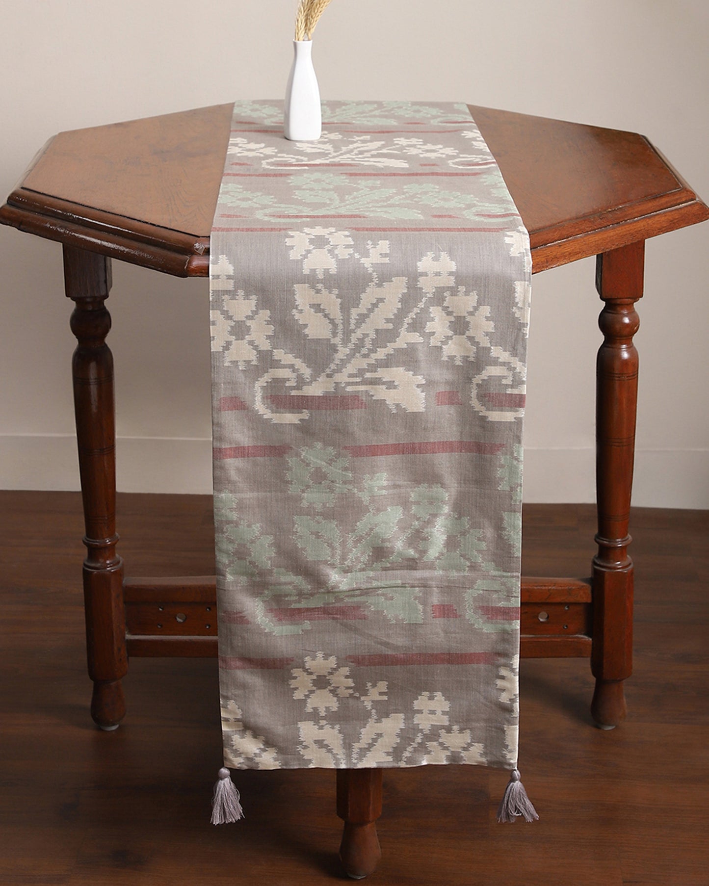 Tilda Weft Ikat Cotton Silk Table Runner