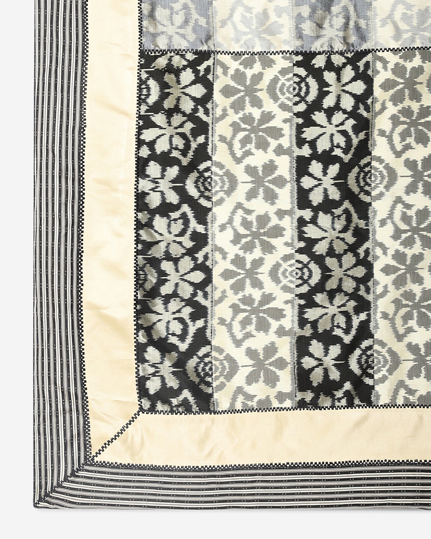 Samaira Weft Ikat Cotton Silk Throw