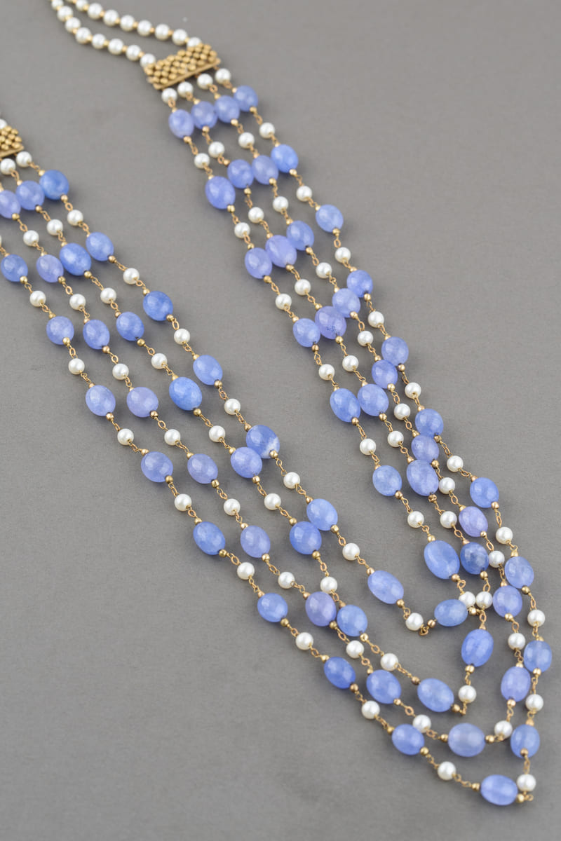 Blue And White  Mala