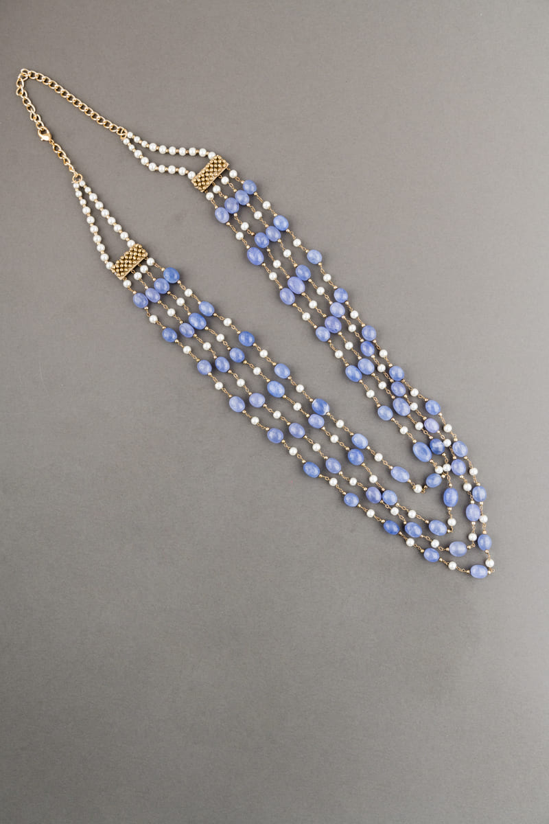 Blue And White  Mala