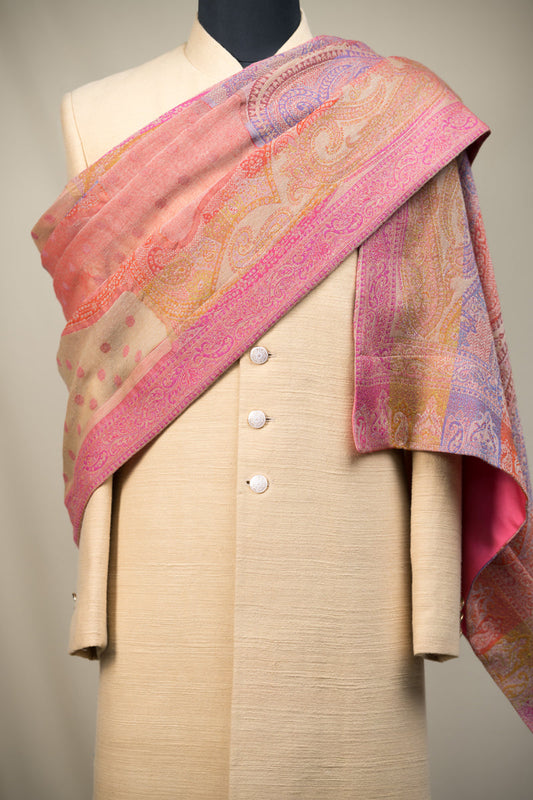 Graphic Pink Paisley Stole