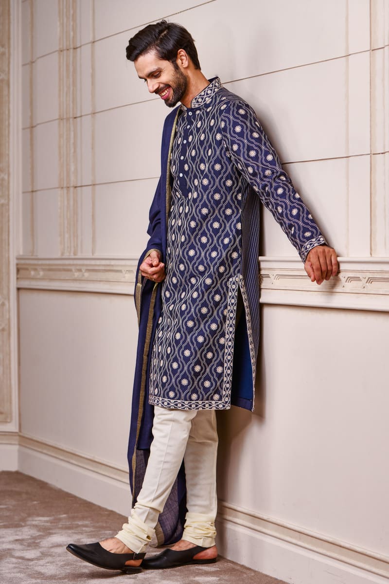 Jaal Kurta with Embroidered Neck