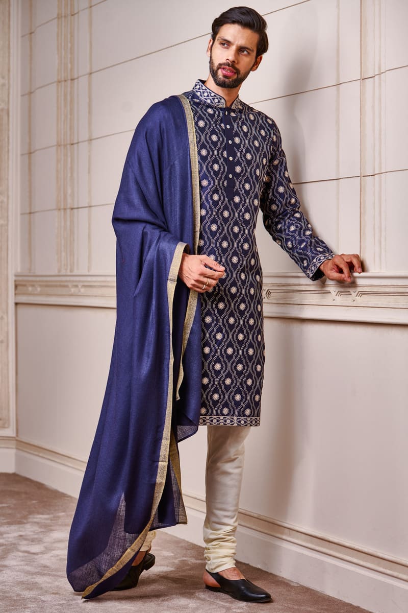 Jaal Kurta with Embroidered Neck