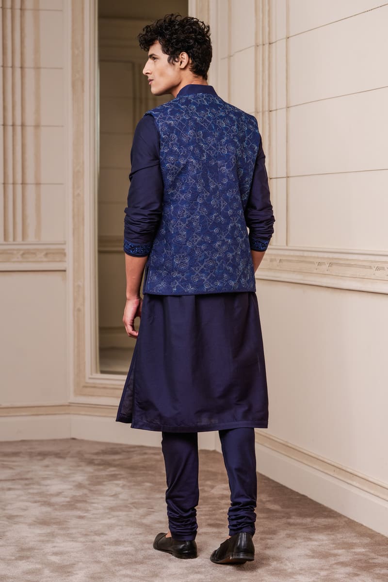 Navy Quilted Bundi