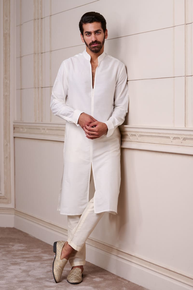 Open Collar Single Kurta