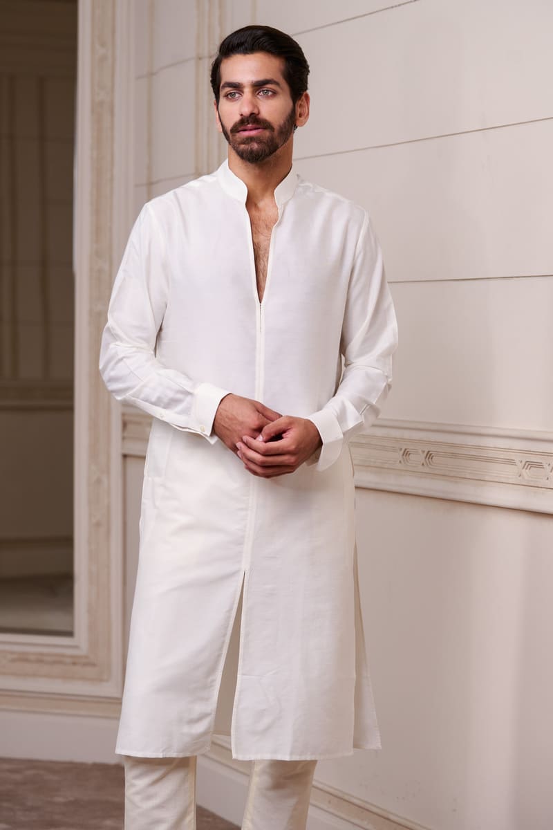 Open Collar Single Kurta
