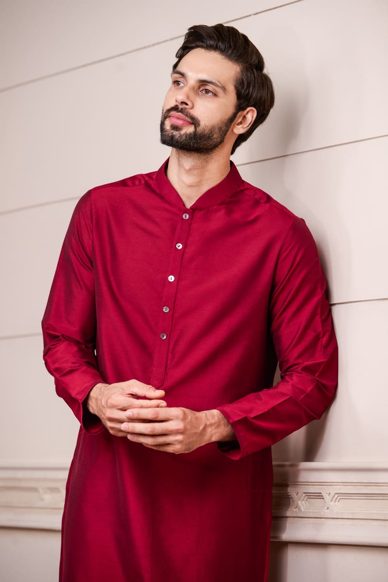 Zero Point Collar Single Kurta