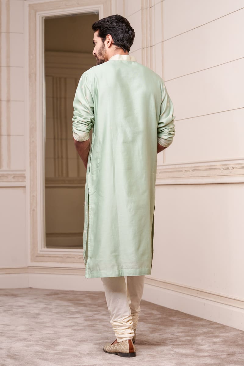 Placement Embroidery Kurta Set