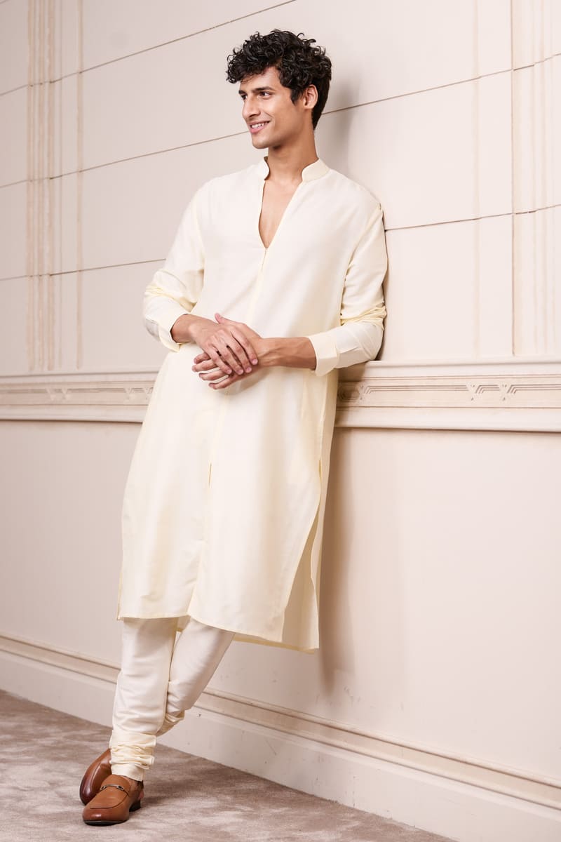 Open Collar Single Kurta