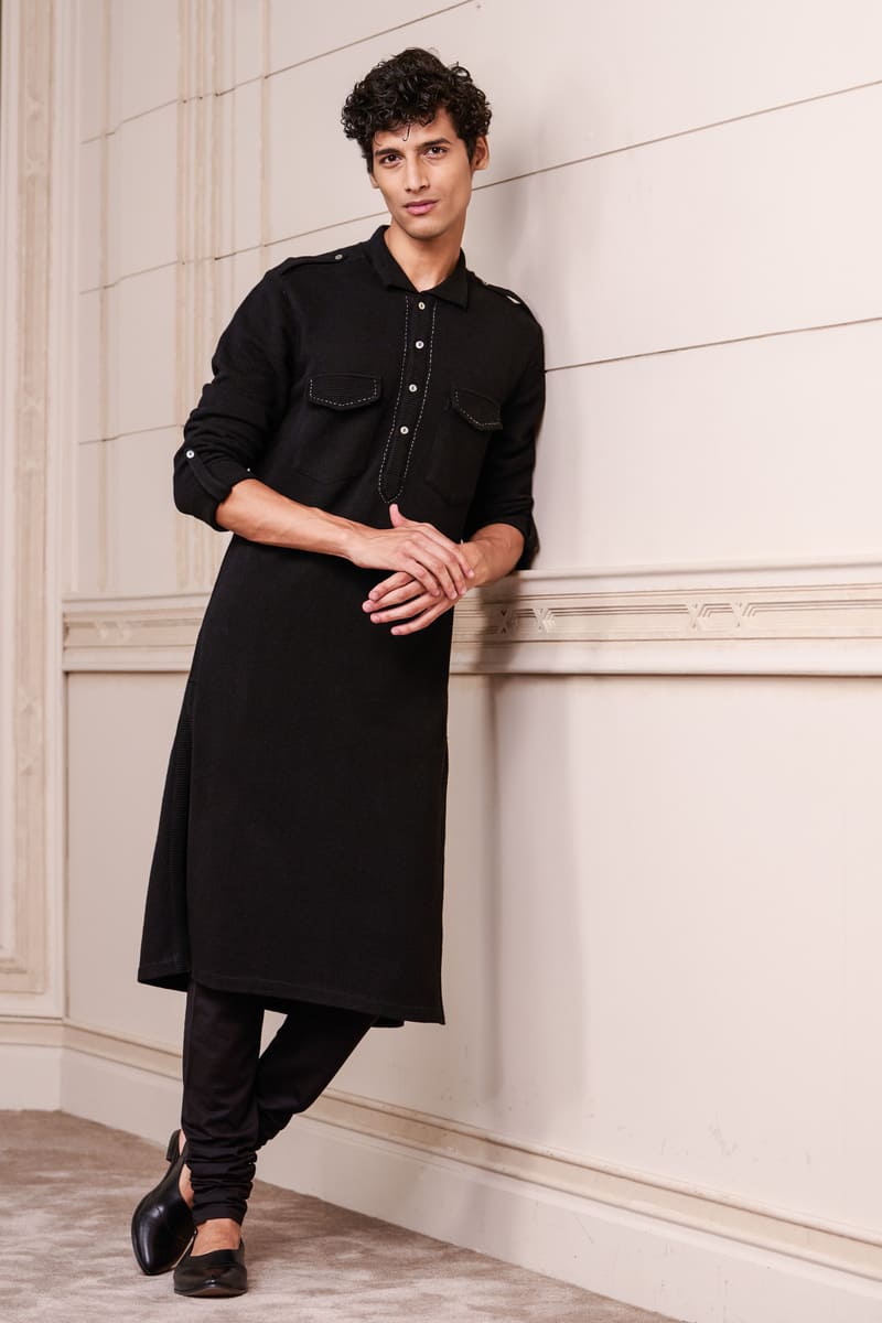 Knit Jersey Kurta Set
