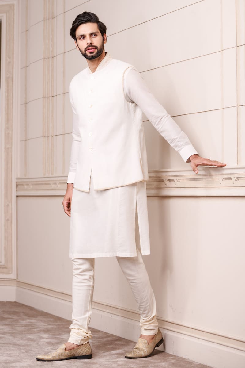 Ivory Textured Bundi